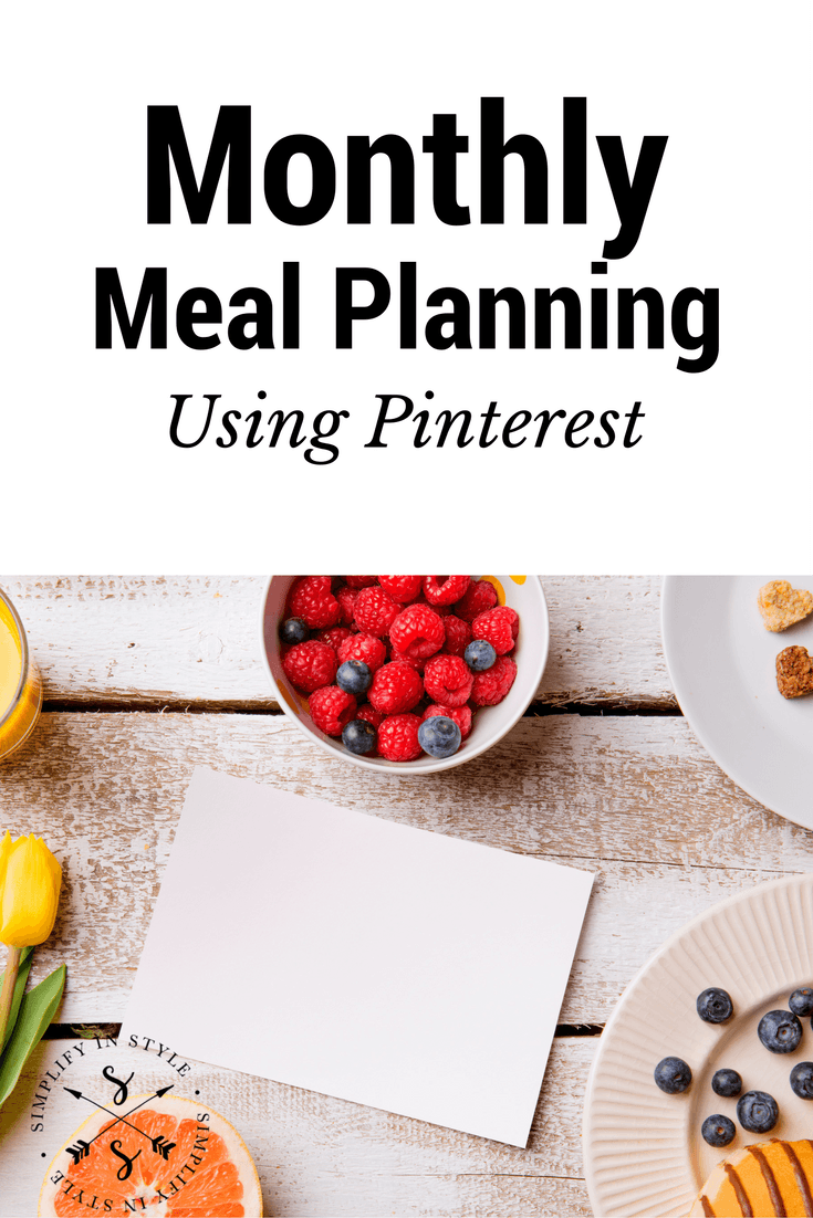 Create a monthly meal plan using Pinterest with these easy steps.  Get healthy, clean eating dinners on the table for your family in no time.