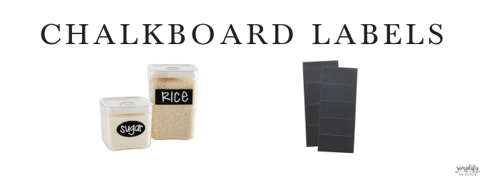 Our Favorite Supplies for Labelling | Need help sourcing product to label your organized bins and containers. Check out this post by Simplify In Style. | simplifyinstyle.com
