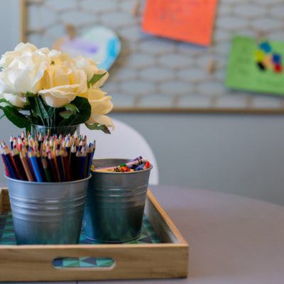 A DIY Artwork Display for Kids: Creating Something New from Something Old